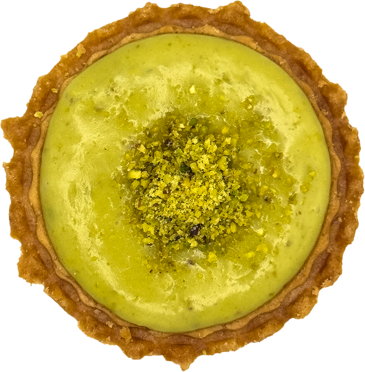 Cato Cheesetarte Pistazie von oben fotografiert
