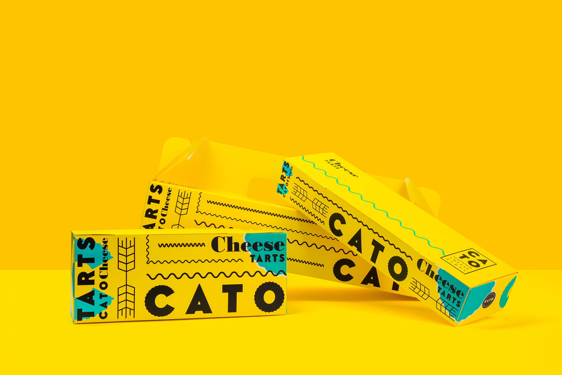 Cato Cheesetarts Boxen in den Größen 4er, 6er und 10er.