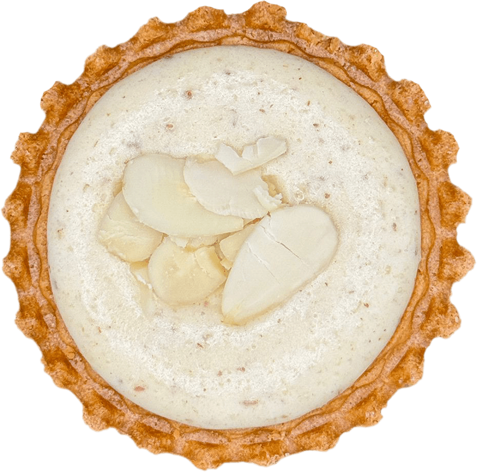 Cato Cheesetarte mit Marzipan-Geschmack von oben Fotografiert