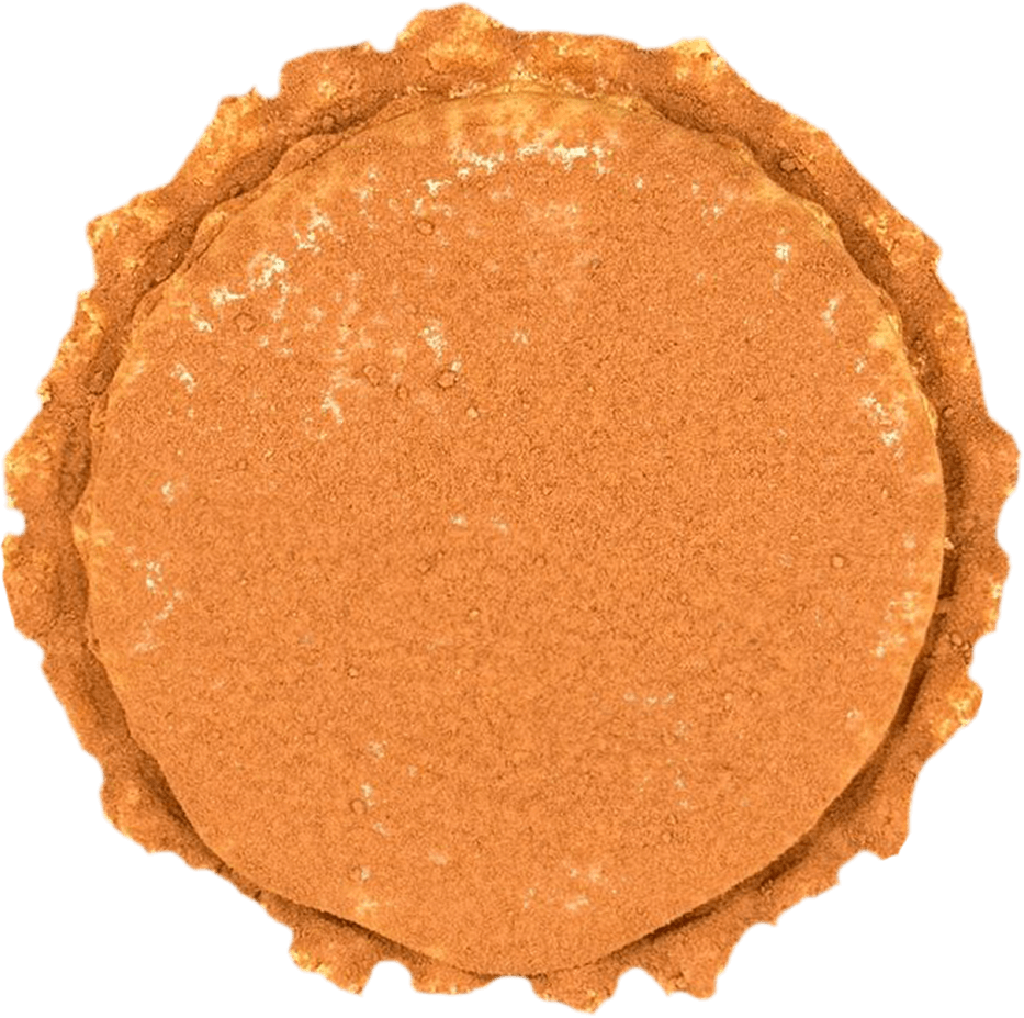 Cato Cheesetarte mit Tiramisu-Geschmack, getoppt mit Kakaopulver von oben Fotografiert